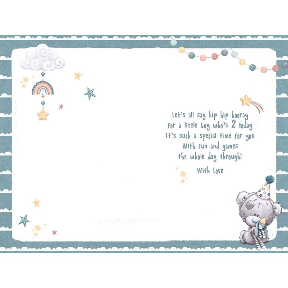 2nd Birthday Boy Tiny Tatty Teddy Me to You Card Extra Image 1